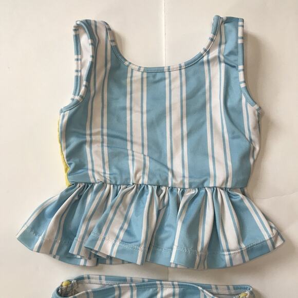 Well Dressed Wolf Wildling Cabana Blue Stripe Tankini Swim 18M - Picture 5 of 6